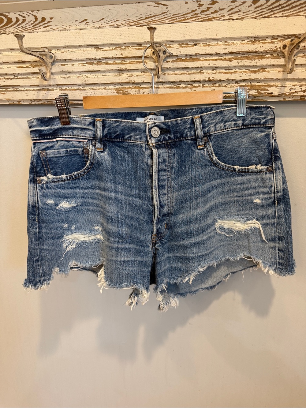 Moussy Vintage Made in Japan Howa Jean Shorts Size 31